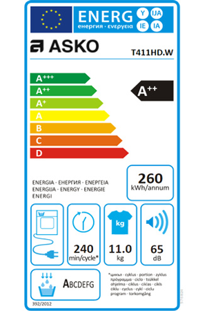 Sèche-linge Asko T411HD.W