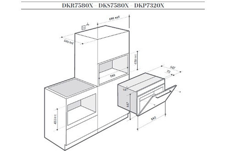 Four De Dietrich DKP7320X