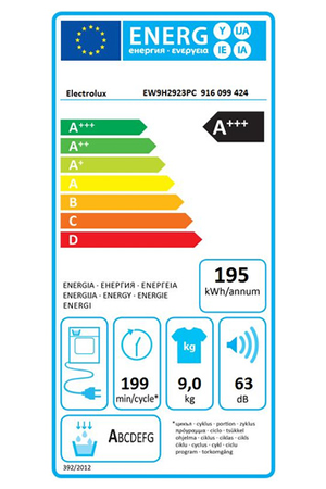 Sèche-linge Electrolux EW9H2923PC