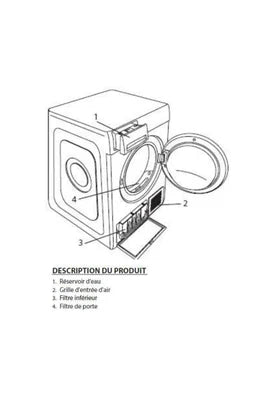 Sèche-linge Whirlpool pompe à chaleur avec condenseur 60cm 9kg