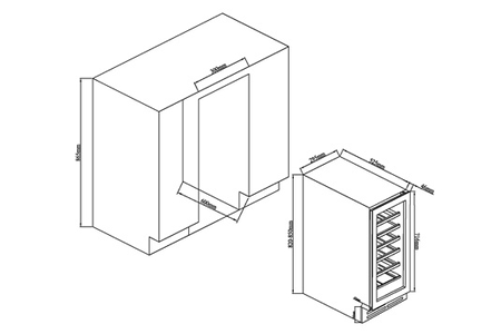 Cave de service Le Chai LM180