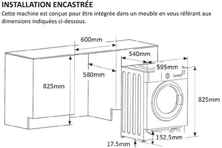 Lave-linge séchant Thomson Encastrable - THBI1468WD