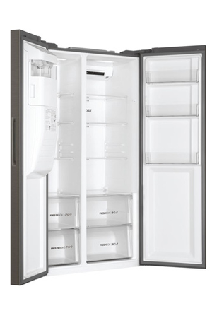 Refrigerateur americain Haier HSR3918FIMP Silver