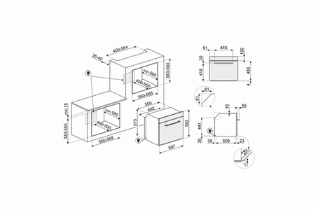 Four Smeg SF69M3TNO