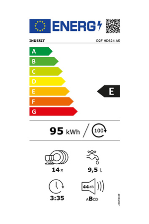 Lave-vaisselle Indesit D2FHD624AS