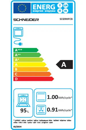 Piano de cuisson Schneider SCG9MFCB