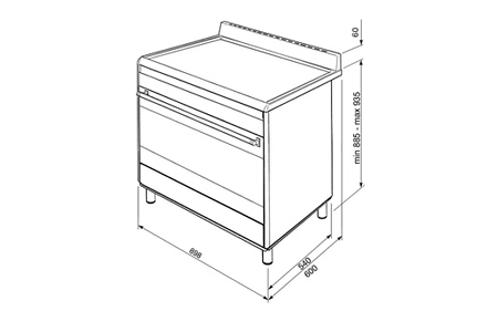 Piano de cuisson Smeg BG91X2