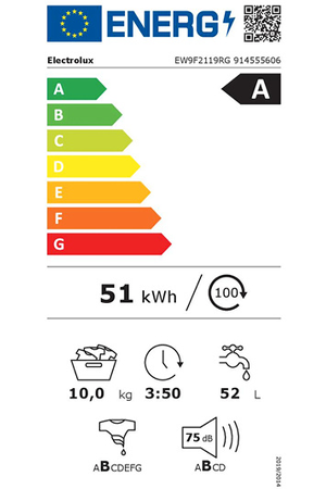 Lave-linge hublot Electrolux EW9F2119RG