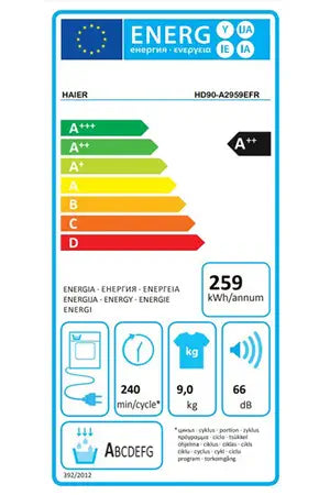 Sèche-linge Haier HD90-A2959E-FR