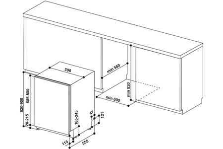 Lave-vaisselle Indesit DIC3B+16AS - Encastrable 60CM