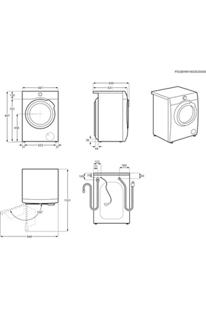 Lave-linge hublot Electrolux EW9F2119RG