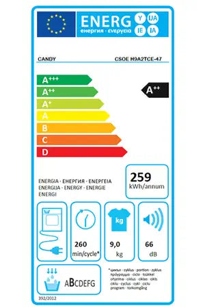 Sèche-linge Candy CSOE H9A2TCE-47