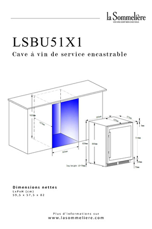 Cave de service La Sommeliere LSBU51X1