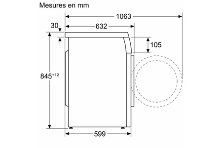 Lave-linge hublot Siemens WU14UT19FF variospeed