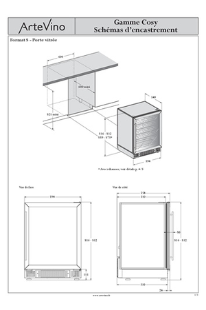 Cave de service Artevino COSYPMT39NVD