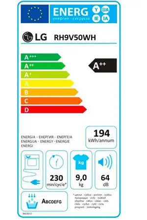 Sèche-linge Lg RH9V50WH