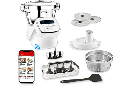 Robot Cuiseur Moulinex I-Companion Xl Connecte 7 Accessoires Dont Decoupe Legumes Yy4418fd