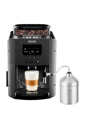 Expresso Avec Broyeur Krups Yy4539fd Essential Grise Avec Mousseur