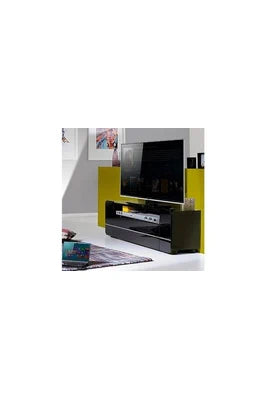 Meuble Tv Maison Et Styles Meuble Télé 1 Abattant 1 Niche L154xh48xp39cm - Noir