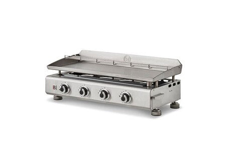 Plancha Brasero Plancha Au Gaz Silvia Ii G Inox - 4 Brûleurs - Surface De Cuisson 84 X 34 Cm - Inox - Gris