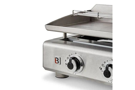 Plancha Brasero Plancha Au Gaz Silvia Ii G Inox - 4 Brûleurs - Surface De Cuisson 84 X 34 Cm - Inox - Gris