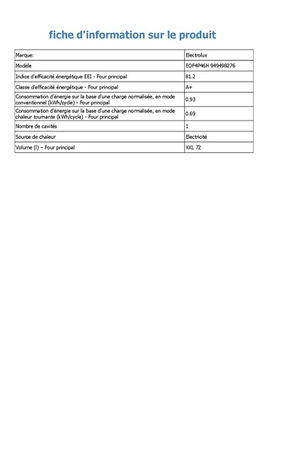 Four Electrolux EOF4P46H