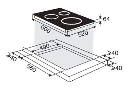 Plaque induction Sauter SPI244B