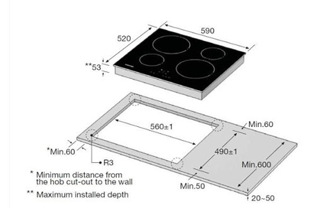 Plaque induction Samsung NZ64M3NM1BB