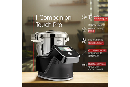 Robot cuiseur Moulinex I-Companion Touch Pro Noir HF93D810