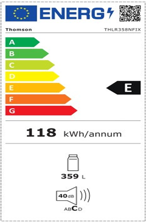 Réfrigérateur 1 porte Thomson THLR358NFIX