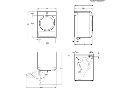 Sèche-linge Electrolux EW7H6824RB