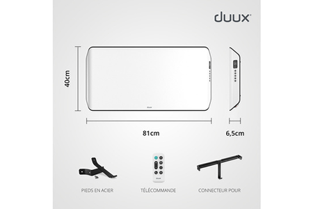 Convecteur Électrique Duux Chauffage Connecté À Économie D'énergie Edge 2000w Blanc