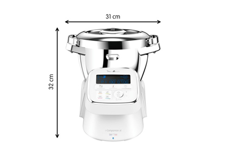 Robot Cuiseur Moulinex I-Companion Xl Connecte 7 Accessoires Dont Decoupe Legumes Yy4418fd