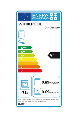 Four Whirlpool OMSK58RU1SB