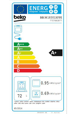 Four Beko BBIM18301XFPE AeroPerfect