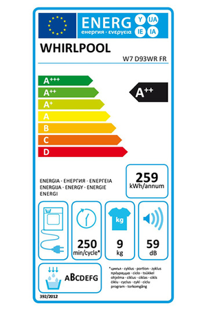 Sèche-linge Whirlpool W7D93WRFR