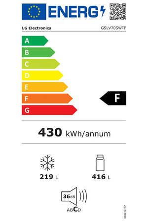 Refrigerateur americain Lg GSLV70SWTF